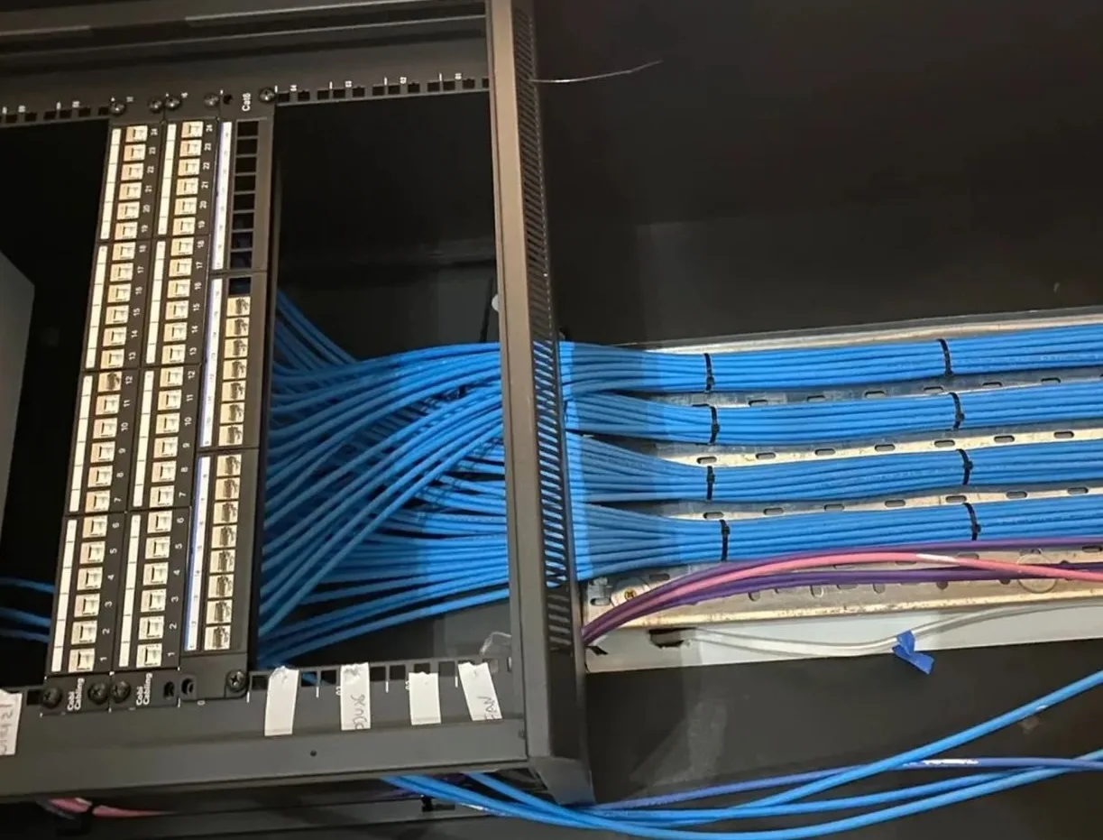 Hardwired WiFi network installation in Tunbridge Wells — structured cabling and network points
